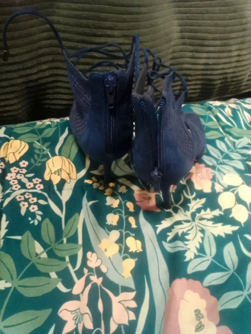 Nine West Navy Blue Strappy Heels